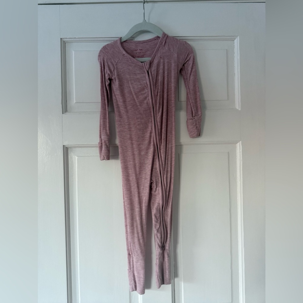 Little Sleepies heather mauve zippy 12-18 months